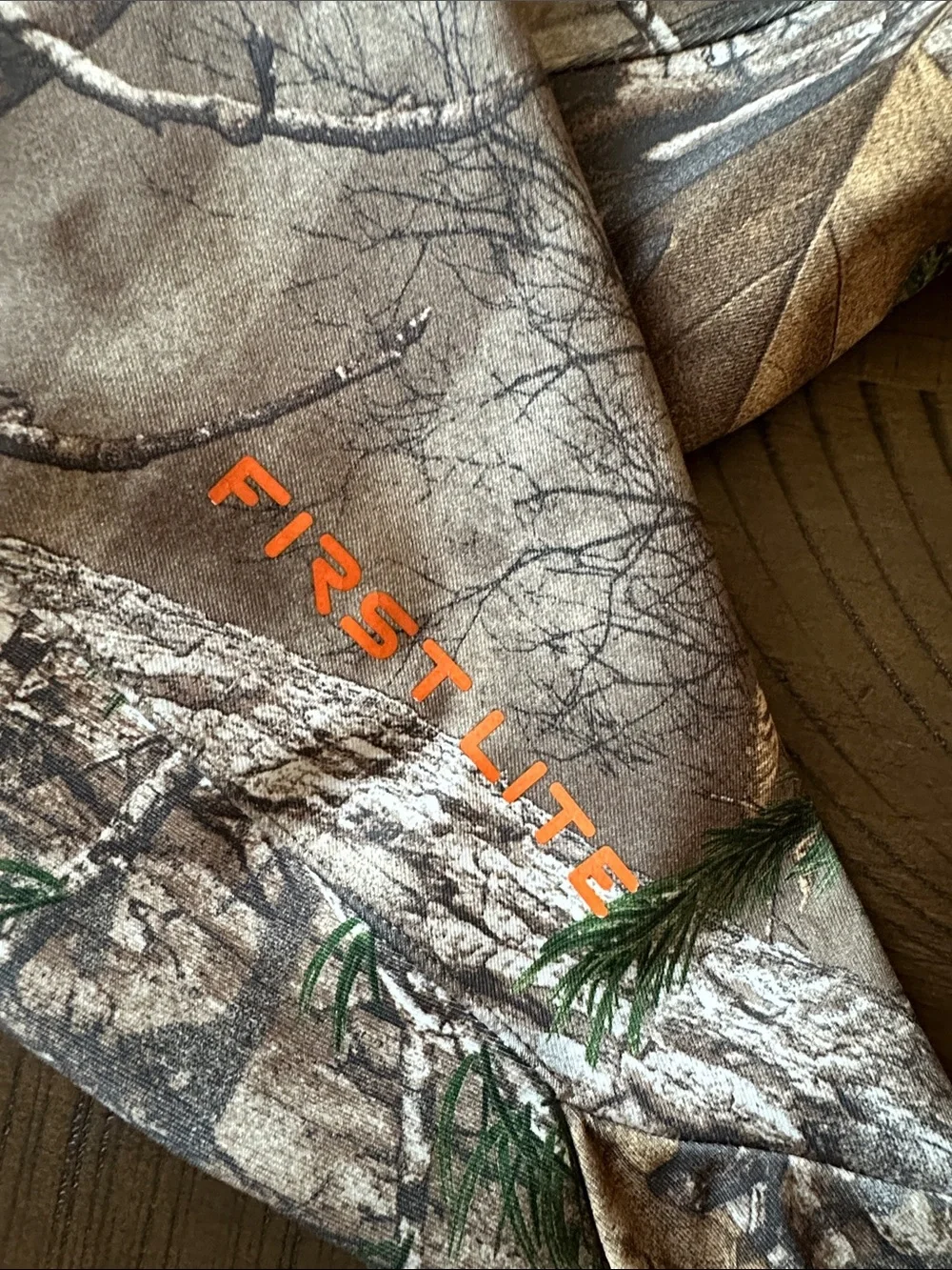 First Lite Realtree Camo Quarter-Zip softshell size S